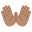 :open_hands_medium_skin_tone: 👐🏽