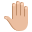 :raised_back_of_hand_medium-light_skin_tone: 🤚🏼